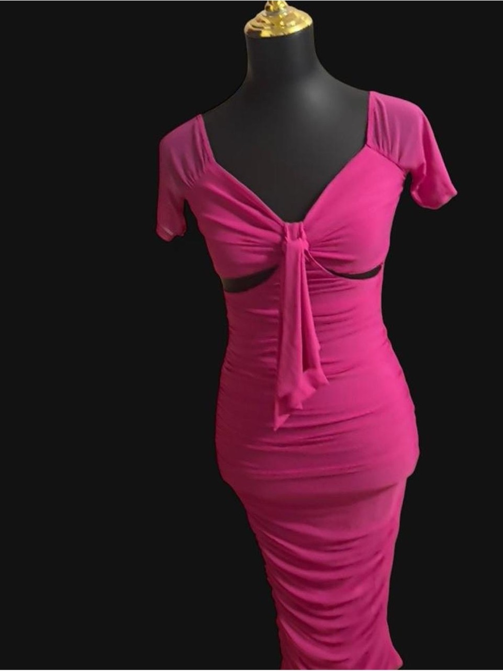 privy Hot Pink Stretch Bodycon Dress